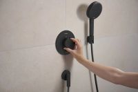 Змішувач прихованого монтажу Hansgrohe Ecostat Comfort S чорний матовий хром 33714670