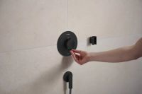 Змішувач прихованого монтажу Hansgrohe Ecostat Comfort S чорний матовий хром 33714670