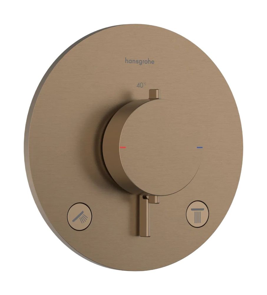 Змішувач прихованого монтажу Hansgrohe Ecostat Comfort S бронза 33715140