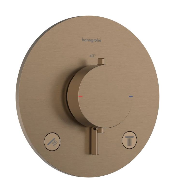 Змішувач прихованого монтажу Hansgrohe Ecostat Comfort S бронза 33715140