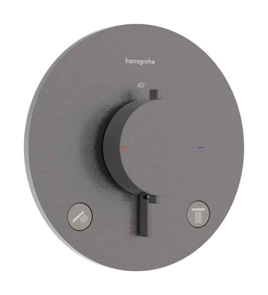 Змішувач прихованого монтажу Hansgrohe Ecostat Comfort S чорний матовий хром 33715340