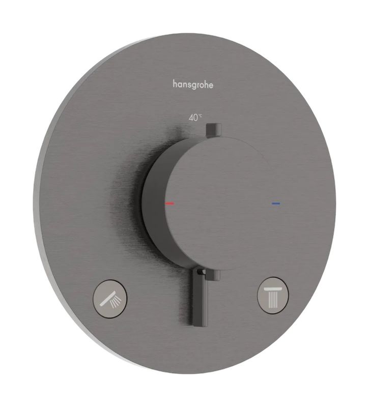 Змішувач прихованого монтажу Hansgrohe Ecostat Comfort S чорний матовий хром 33715340