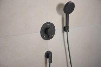 Змішувач прихованого монтажу Hansgrohe Ecostat Comfort S чорний матовий хром 33715340