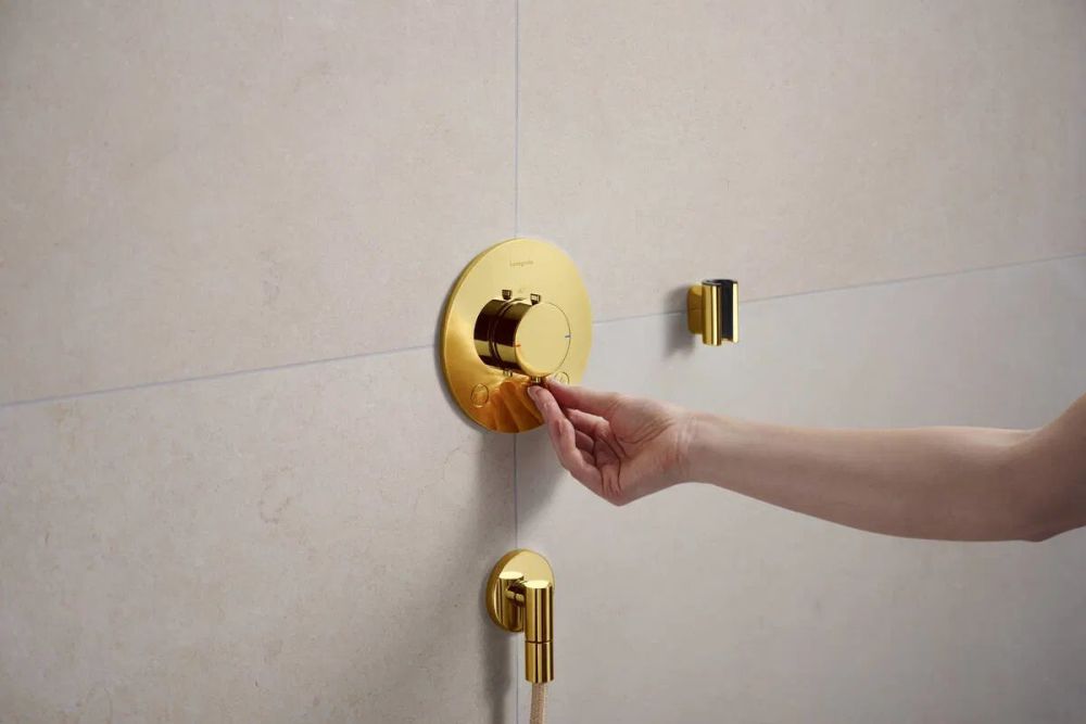 Змішувач прихованого монтажу Hansgrohe Ecostat Comfort S золото 33715990