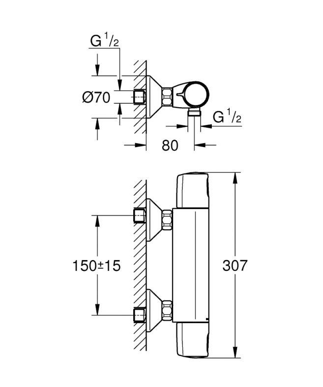 Змішувач для душу Grohe Precision Trend хром 34229002