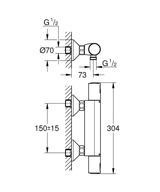 Змішувач для душу Grohe Precision Start чорний матовий 345942430