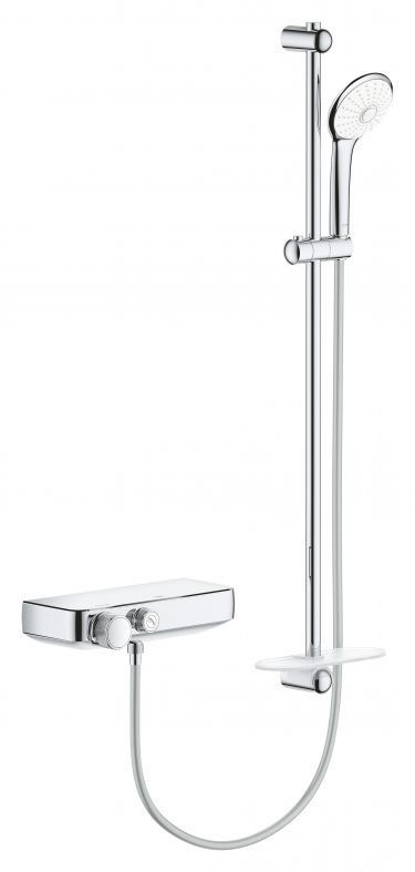 Змішувач для душу Grohe Grohtherm SmartControl хром 34721000 з душовим гарнітуром
