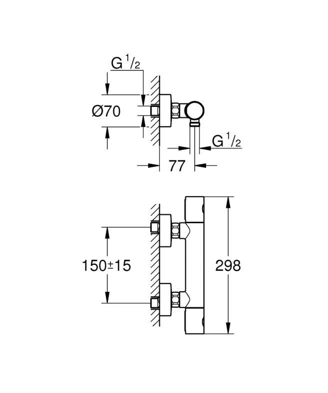 Змішувач для душу Grohe Precision Get хром 34773000