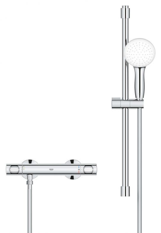 Змішувач для душу Grohe Grohtherm 500 хром 34796001 з душовим гарнітуром