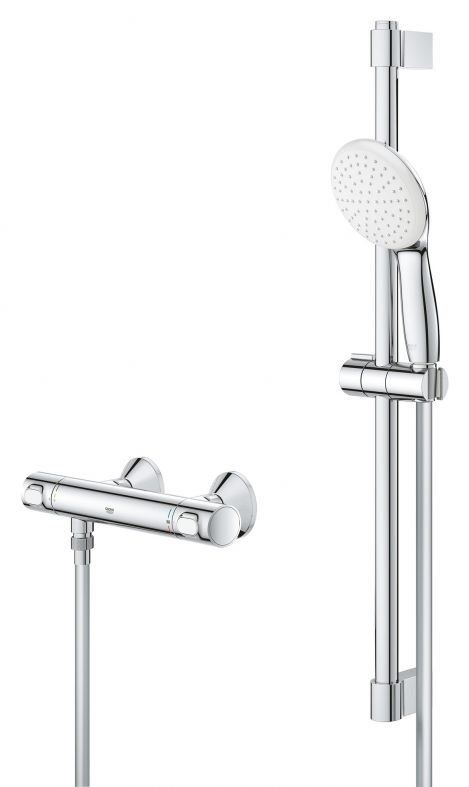Змішувач для душу Grohe Grohtherm 500 хром 34796001 з душовим гарнітуром