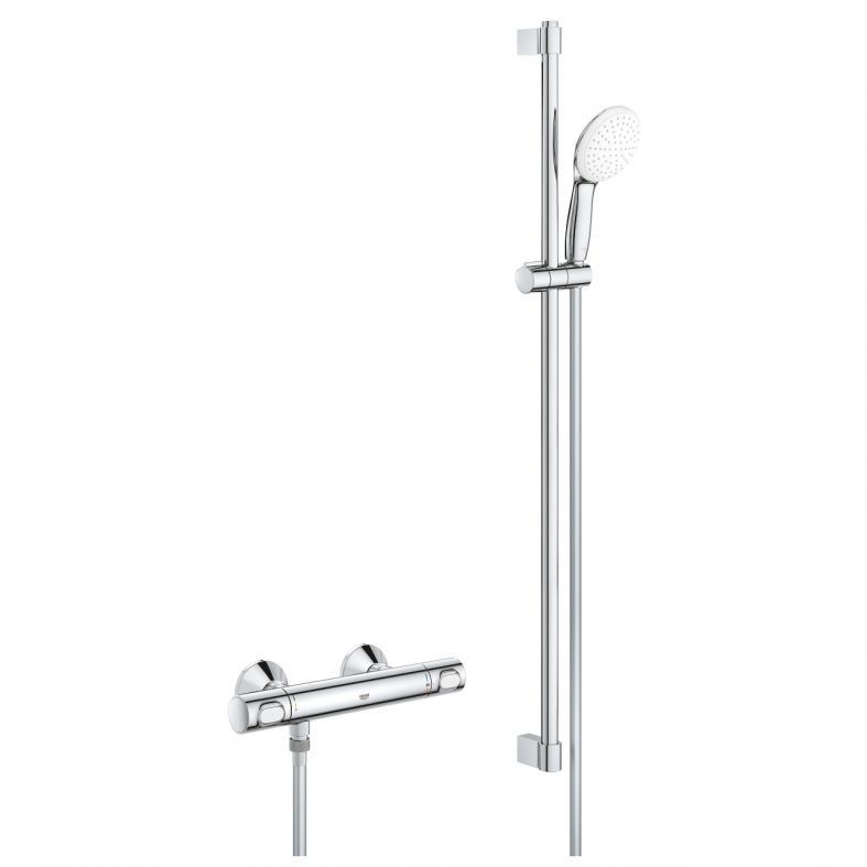 Змішувач для душу Grohe Grohtherm 500 хром 34797001 з душовим гарнітуром
