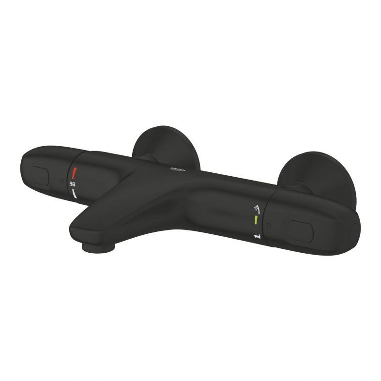 Змішувач для ванни Grohe Grohtherm 1000 чорний матовий 348162433