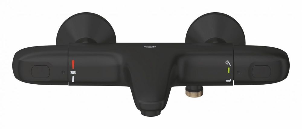 Змішувач для ванни Grohe Grohtherm 1000 чорний матовий 348162433