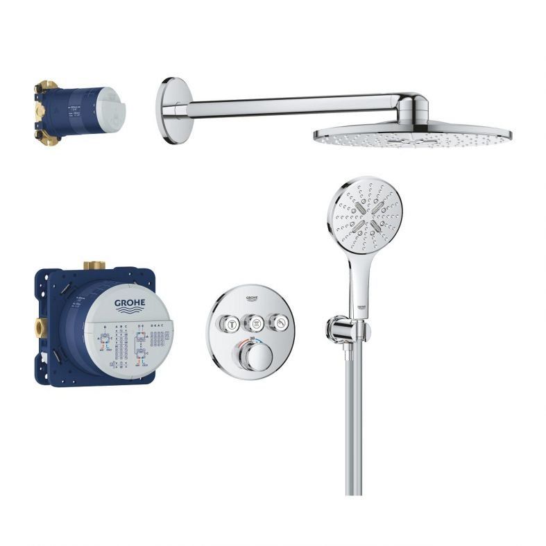 Душова система прихованого монтажу Grohe Grohtherm SmartControl хром 34863000