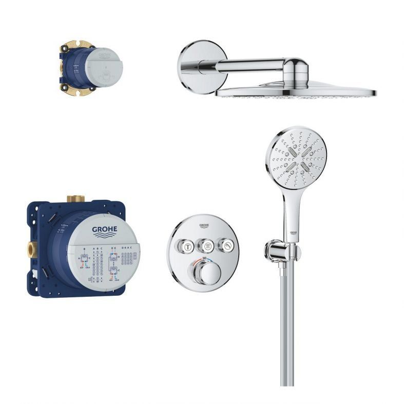 Душова система прихованого монтажу Grohe Grohtherm SmartControl хром 34863000