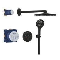 Душевая система скрытого монтажа Grohe Grohtherm SmartControl фантомный черный 34863KF0