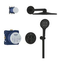 Душевая система скрытого монтажа Grohe Grohtherm SmartControl фантомный черный 34863KF0