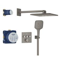 Душова система прихованого монтажу Grohe Grohtherm SmartControl графіт темний матовий 34864AL0