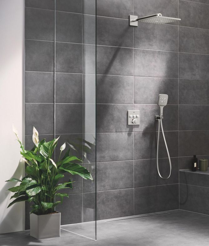 Душова система прихованого монтажу Grohe Grohtherm SmartControl суперсталь 34864DC0