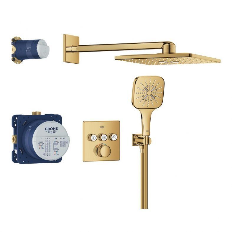 Душевая система скрытого монтажа Grohe Grohtherm SmartControl холодный рассвет 34864GL0