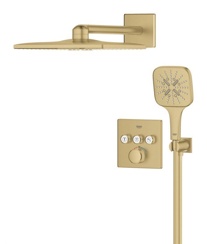 Душова система прихованого монтажу Grohe Grohtherm SmartControl холодний світанок матовий 34864GN0