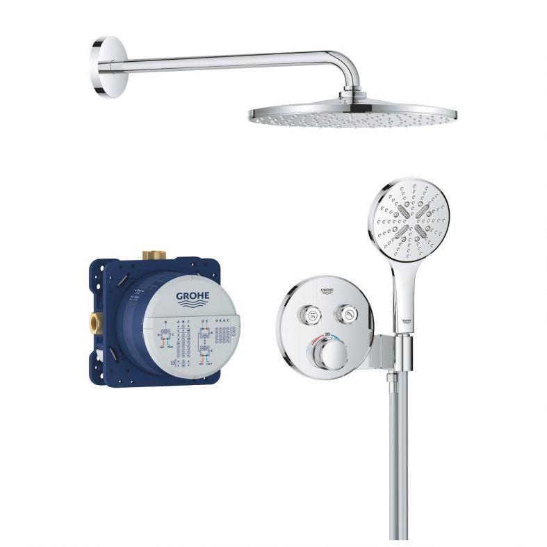 Душевая система скрытого монтажа Grohe Grohtherm SmartControl хром 34866000