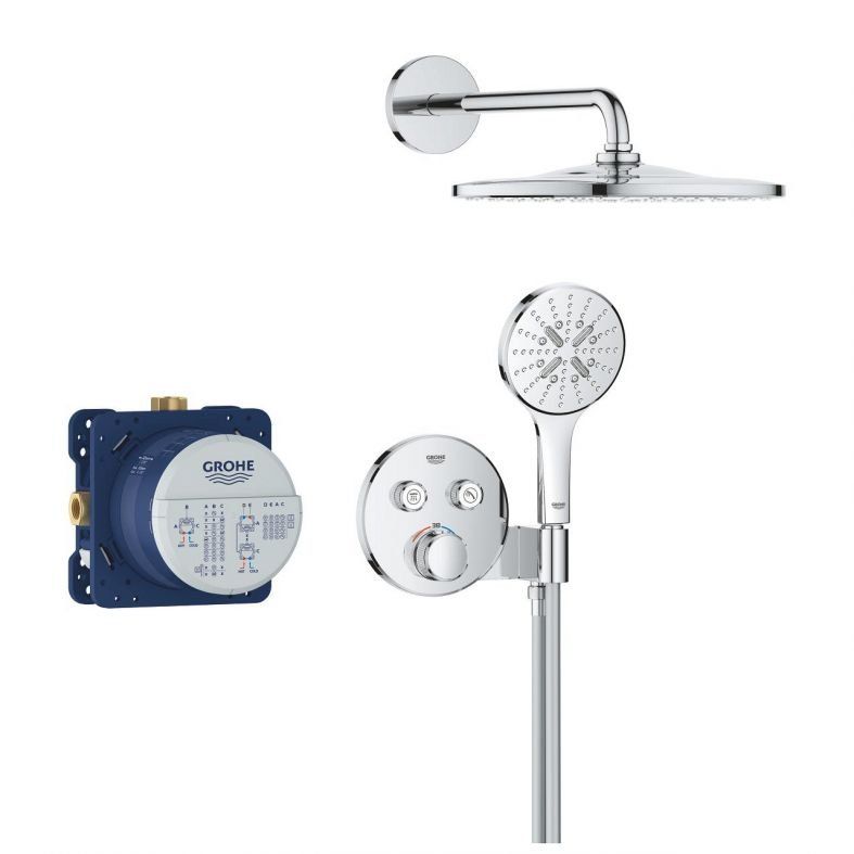 Душевая система скрытого монтажа Grohe Grohtherm SmartControl хром 34866000
