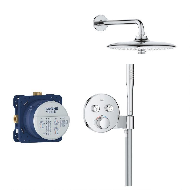 Душова система прихованого монтажу Grohe Grohtherm SmartControl хром 34867000