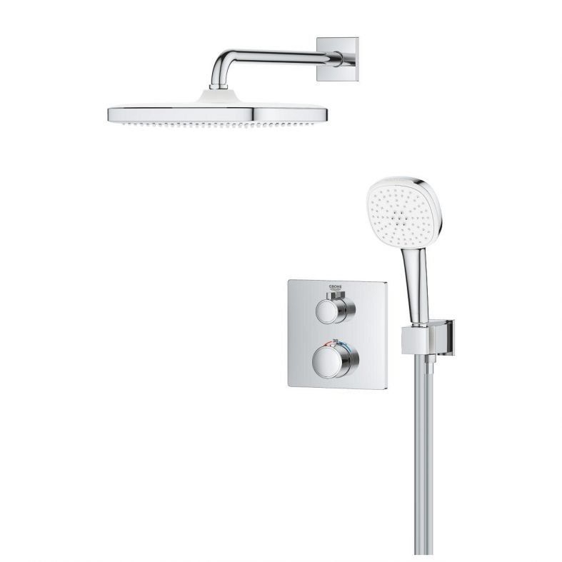 Душова система прихованого монтажу Grohe Grohtherm хром 34871000