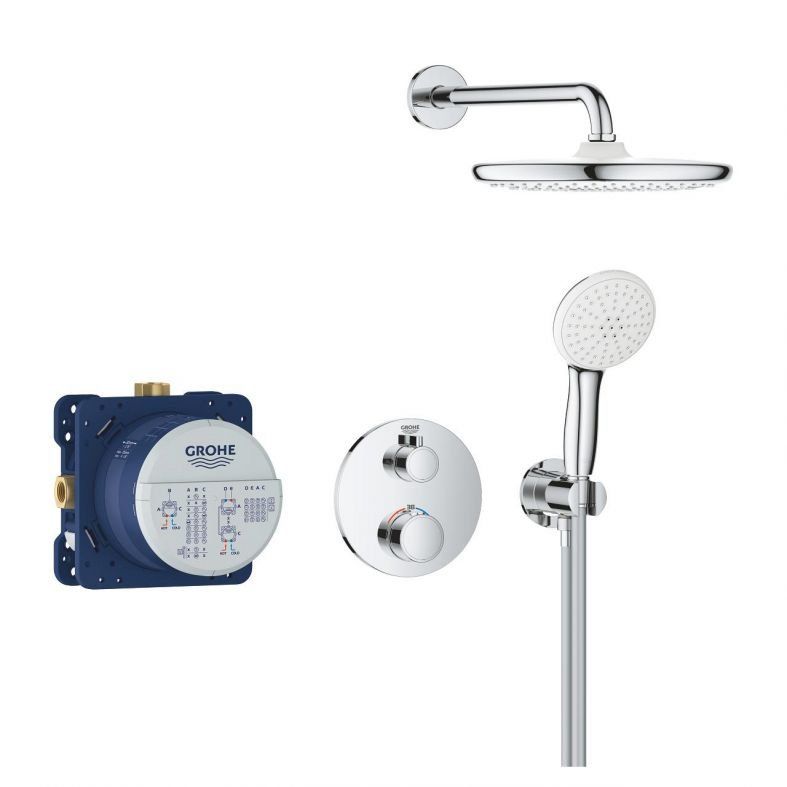 Душова система прихованого монтажу Grohe Grohtherm хром 34872000