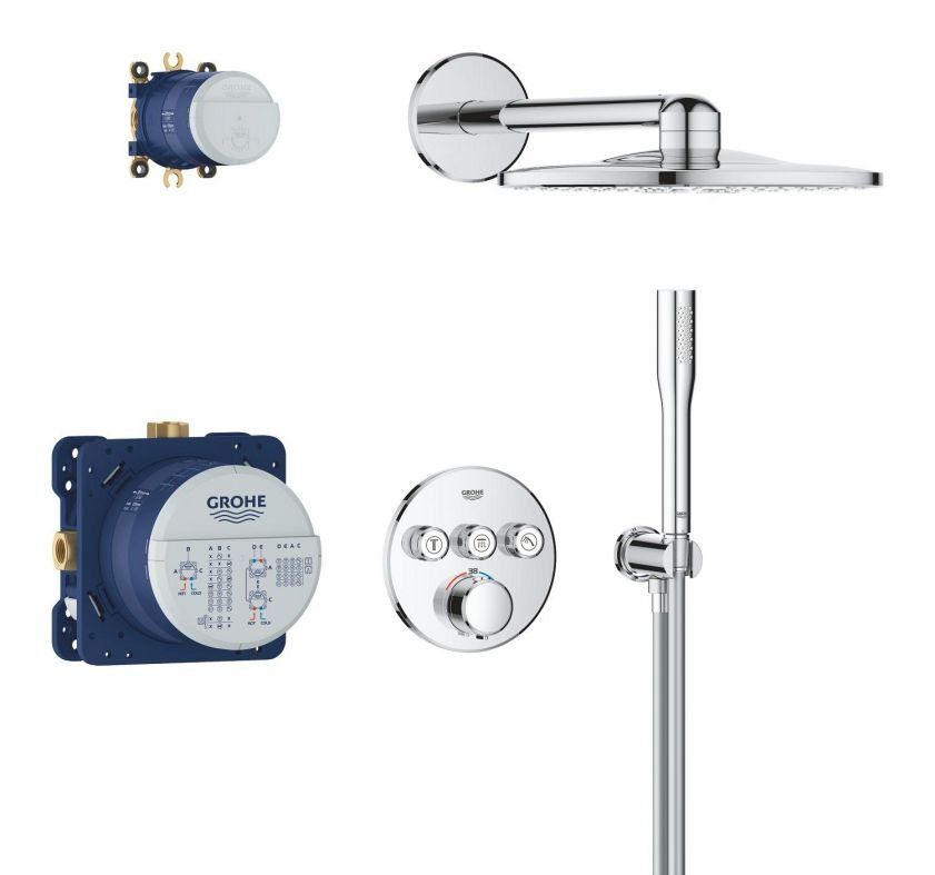 Душова система прихованого монтажу Grohe Precision хром 34874000