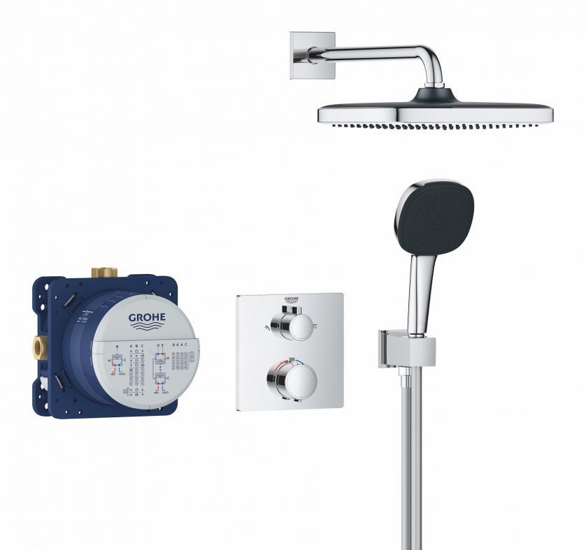 Душевая система скрытого монтажа Grohe Precision хром 34882000