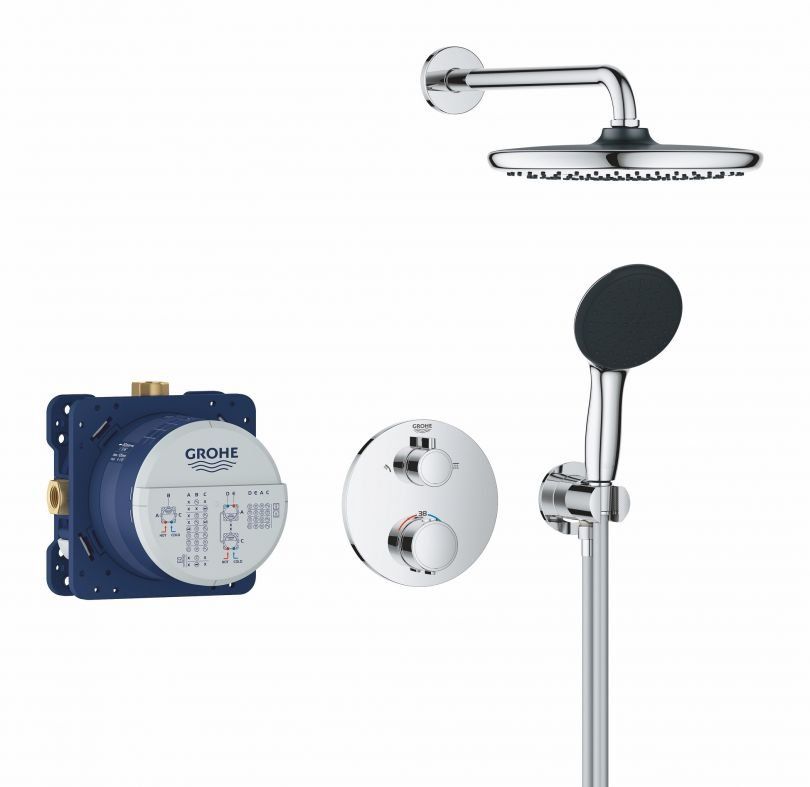 Душевая система скрытого монтажа Grohe Precision хром 34883000