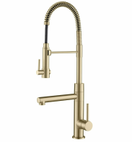 Смеситель для кухни Kraus Artec Pro золото KPF-1603BG под фильтрованную воду