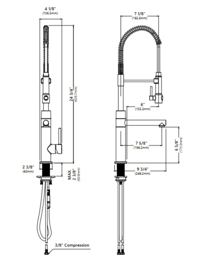 Смеситель для кухни Kraus Artec Pro золото KPF-1603BG под фильтрованную воду