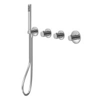 Душевая система скрытого монтажа Paffoni Shower сталь KITMDE000ST300