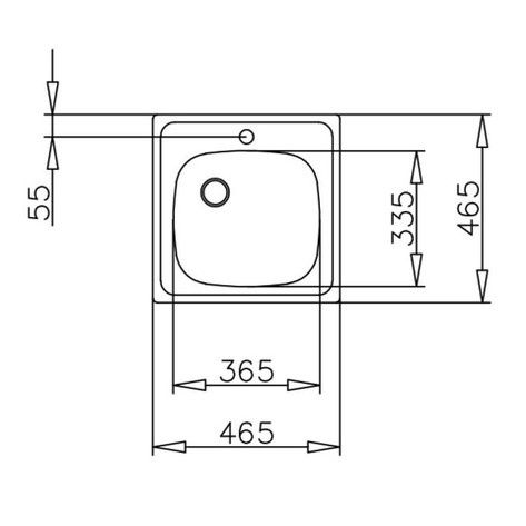 Кухонна мийка Teka Universal 465.465 1B з нержавіючої сталі 40109614