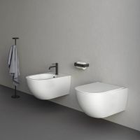 Унитаз подвесной Nic Design Pin белый матовый 003709003 с сиденьем Soft Close
