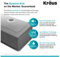 Кухонна мийка Kraus Standart PRO з нержавіючої сталі KHU101-21