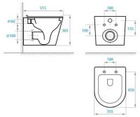 Інсталяція Grohe Solido 3 в 1 з чорною матовою клавішею 388112430 + підвісний унітаз Koller Pool Orion Tornado 3.0 OR-0515-RQ3 із сидінням Soft Close