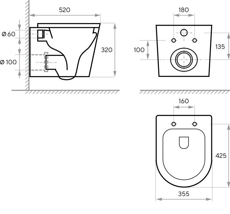 Інсталяція Grohe Solido 3 в 1 з чорною матовою клавішою 388112430 + Унітаз підвісний Koller Pool Mio Tornado 1811560198 із сидінням Soft Close