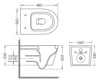 Інсталяція Geberit Duofix 458.103.00.2 з клавішею Delta50 + підвісний унітаз Imprese Dobry Twist c06802203 із сидінням Soft Close