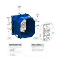 Вбудована частина для настінного змішувача Paffoni Compact Box CPBOX001