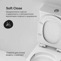  Унитаз напольный Am.Pm Like Aquaspin CLA8600SC с бачком и сиденьем Soft Close