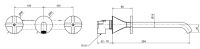Смеситель для раковины Bugnatese Orion брашированное золото ORIOS5569SC