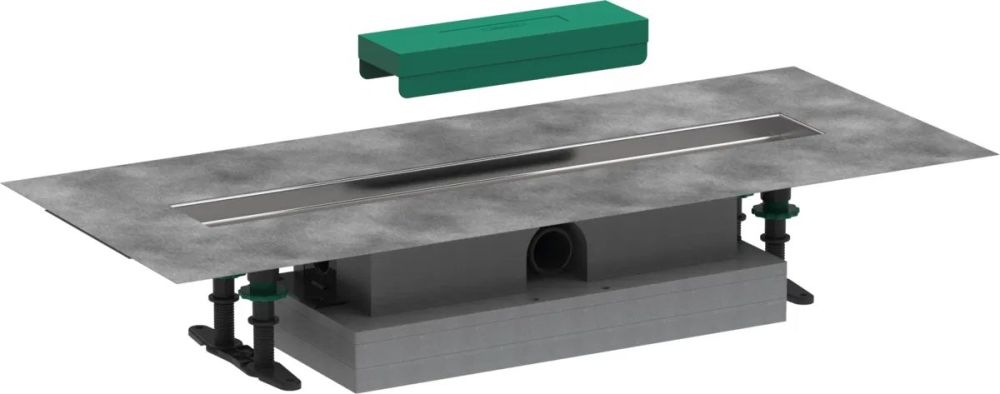 Водостічний жолоб з накладною панеллю Hansgrohe uBox universal сталь 56016180