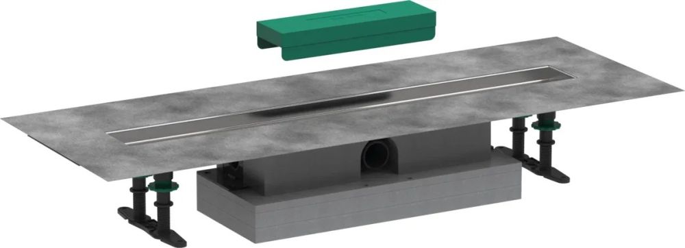 Водостічний жолоб з накладною панеллю Hansgrohe uBox universal сталь 56017180