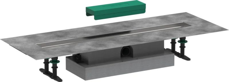 Водостічний жолоб з накладною панеллю Hansgrohe uBox universal сталь 56017180