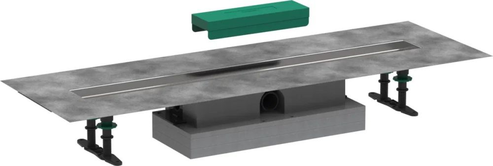 Водостічний жолоб з накладною панеллю Hansgrohe uBox universal сталь 56018180