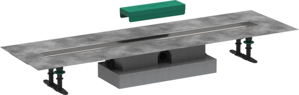 Водостічний жолоб з накладною панеллю Hansgrohe uBox universal сталь 56019180